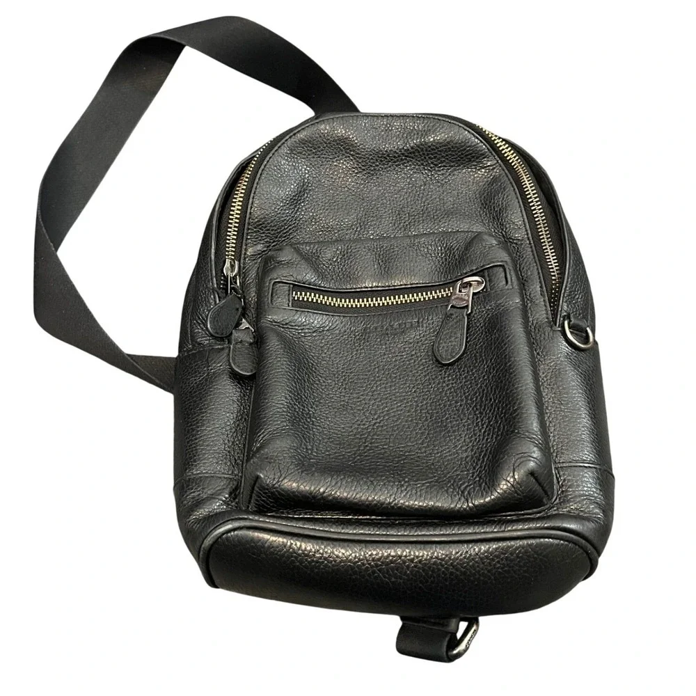COACH Shoulder Bag 2540 West Pack Pebbled Leather Cowhide Crossbody Body Bag